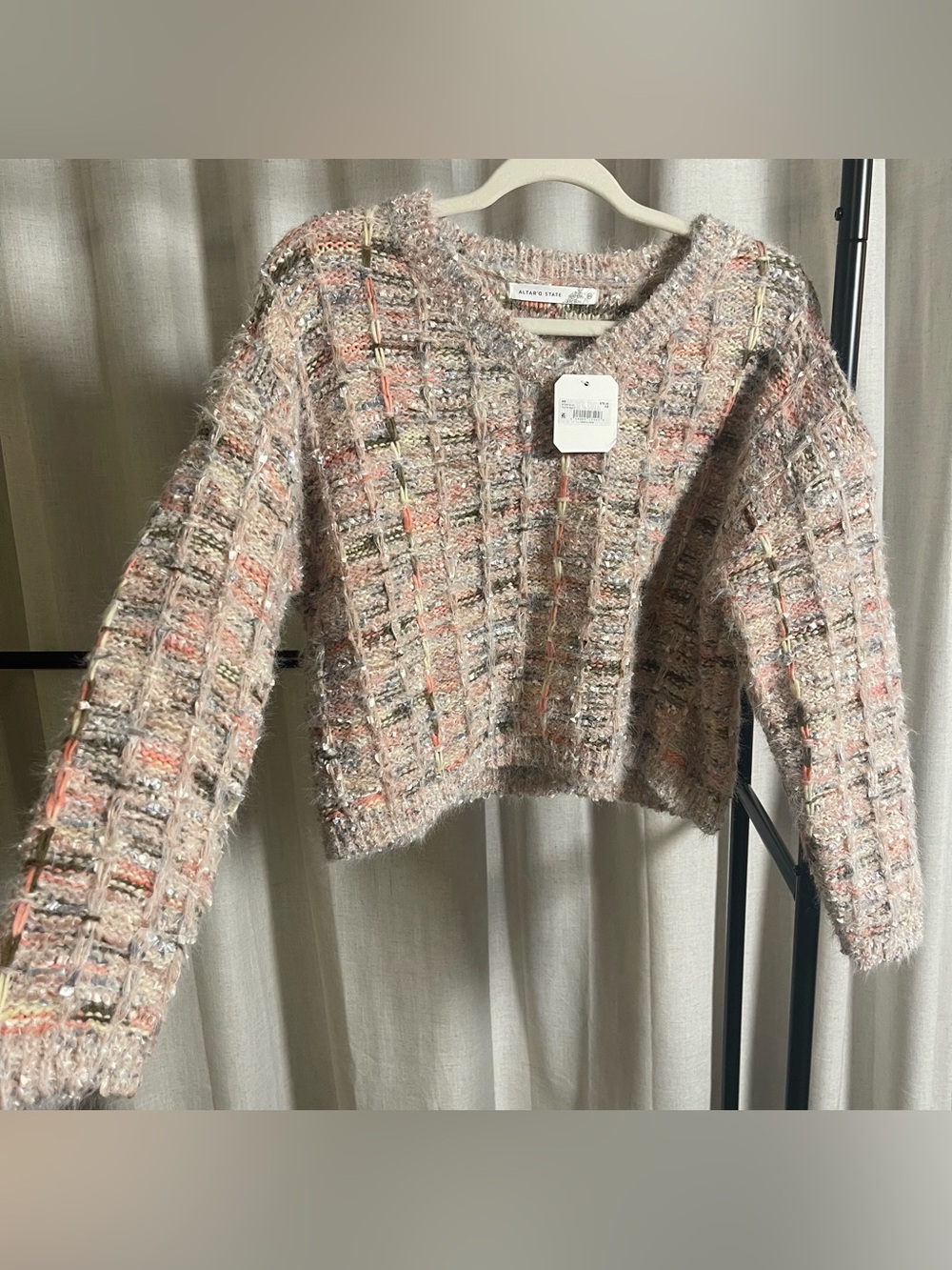 Altar’d State Multi color textured sweater